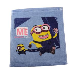 حوله دست و صورت نوزاد ویراگیتا مدل مینیون سایز 35x35 سانتی‌متر مجموعه دو عددی